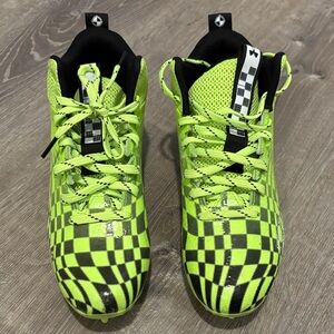 UA Neon Green Cleats